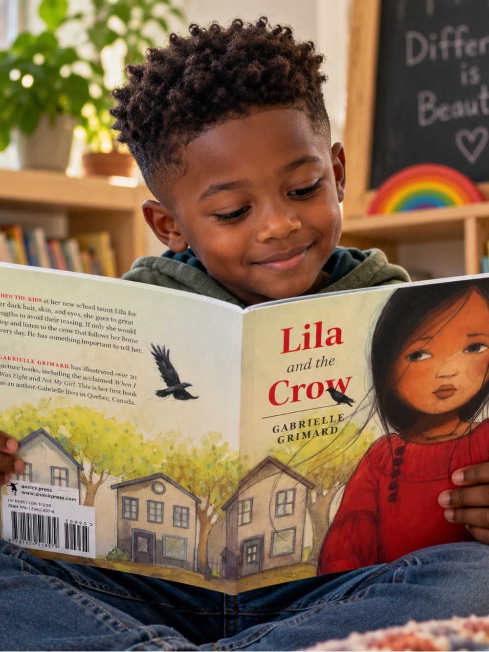 Lila and the Crow Picture Book - Kids Book (Green/Blue Cover)